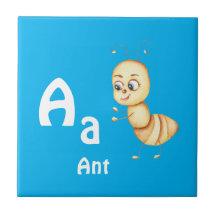 Mier personaliseer ABC: Letter A - Voeg uw naam to
