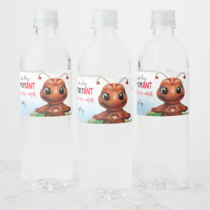 Mier Puns Gebarentaal Kinderen Verjaardag Bedankt Waterfles Etiket