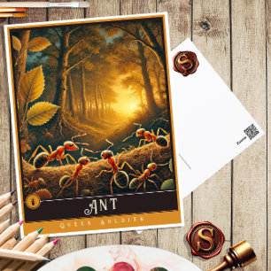 mier   Schattige familie  Briefkaart