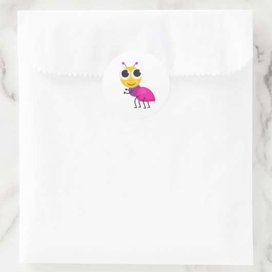 mier-Sticker Ronde Sticker (Tas)