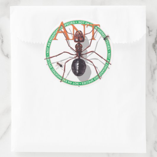 mier-Sticker Ronde Sticker (Tas)