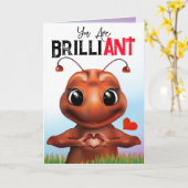 Mier Stotter Gebarentaal Verjaardagskaart Kaart (Gele Bloem)