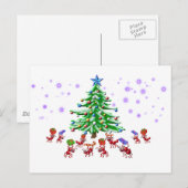 Mier-Ticipation van Kerstmis Feestdagenkaart (Voorkant / Achterkant)