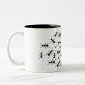 mier tweekleurige koffiemok (Links)