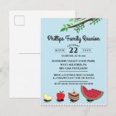 Mieren die eten wegdragen familiereünie uitnodiging briefkaart (Voorkant / Achterkant)