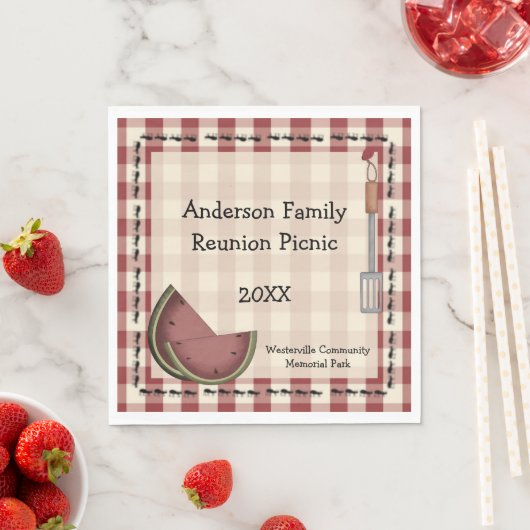 Mieren en Watermeloen Picknick Servet (Insitu)