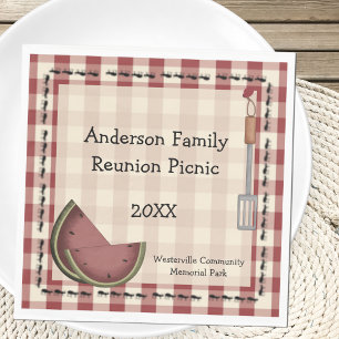 Mieren en Watermeloen Picknick Servet