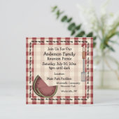 Mieren en Watermeloen Zomer Picknick Uitnodiging (Staand voorkant)