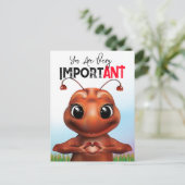 Mieren Gebarentaal Verjaardag Briefkaart (Staand voorkant)