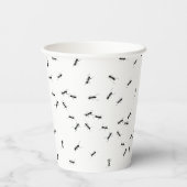 Mieren grap papieren bekers (Achterkant)