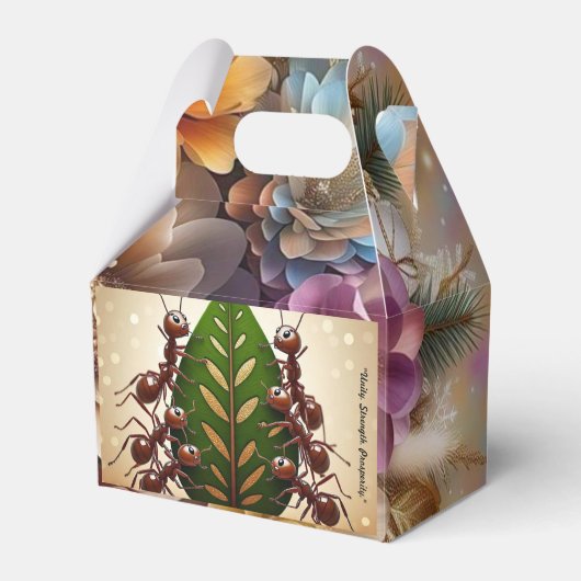 'Mieren in de goudkoorts' Bedankdoosjes (Voorkant Zijde)