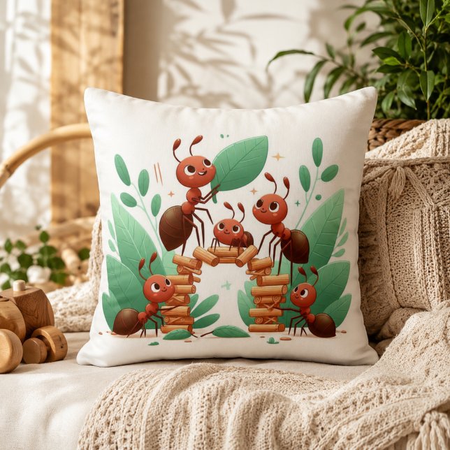 Mieren in Wonderland Kussen (Ants in Wonderland Pillow)