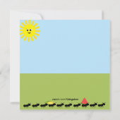 mieren komen langs om op te roepen tot picknick kaart (Achterkant)