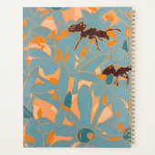 Mieren met blauwe bloemen Australische Flora Planner (Achterkant)
