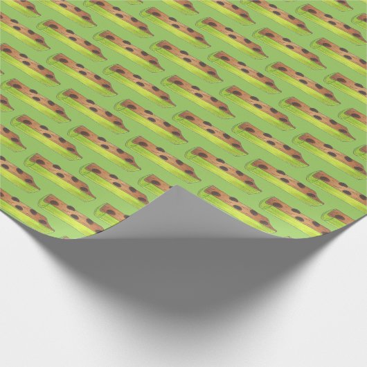 Mieren op een log pindakaas Rozijnen Selderij Voed Cadeaupapier (Hoek)