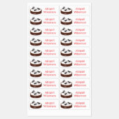Mieren schaatsen op gepersonaliseerde cookie carto labels (Vel)