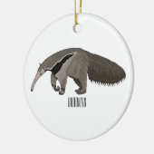Miereneter cartoonillustratie  keramisch ornament (Links)