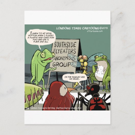 Miereneters Anoniem 12-Stappen Grappig Briefkaart (Voorkant)