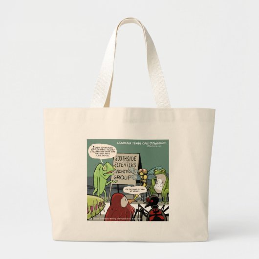 Miereneters Anoniem 12-Stappen Grappig Grote Tote Bag (Voorkant)