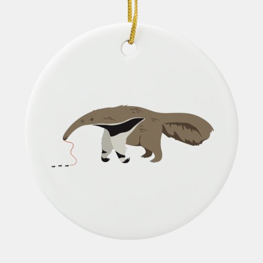 Miereneters Mieren Keramisch Ornament (Voorkant)
