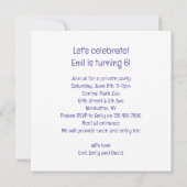 Miereneters vieren hun verjaardag met taart en pet kaart (Achterkant)