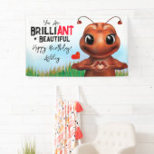 Mierengebarentaal Briljante Kids Verjaardag Spandoek (Insitu)