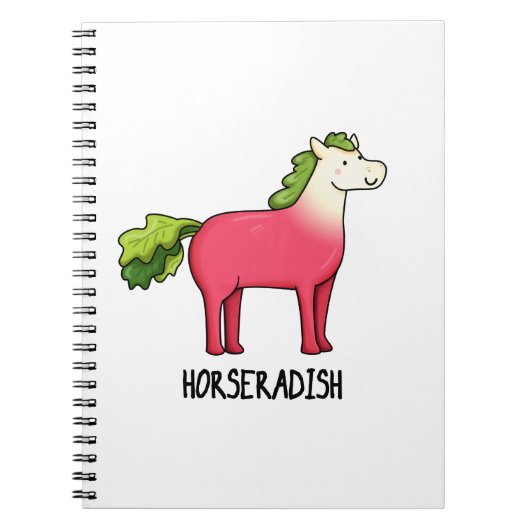 Mierikswortel Grappige Paard Grappenmakerij  Notitieboek (Voorkant)