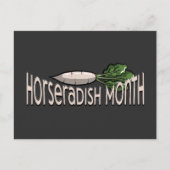 Mierikswortel maand T-shirt Briefkaart (Voorkant)