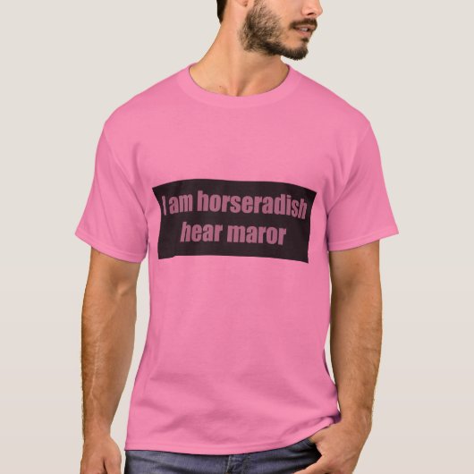 Mierikswortel Maror Passover T-shirt Mannen (Voorkant)