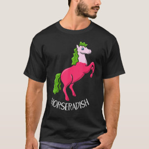 Mierikswortel Paard Dierhouderij Radijs Groente T-shirt