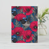 Mierkanen en papavers (Staand voorkant)