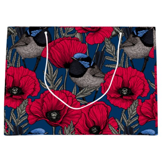 Mierkanen en papavers groot cadeauzakje (Voorkant)