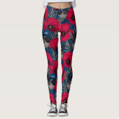 Mierkanen en papavers leggings (Voorkant)