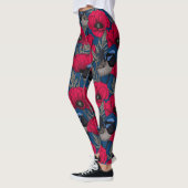 Mierkanen en papavers leggings (Links)
