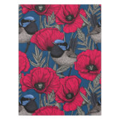 Mierkanen en papavers tafelkleed (Voorkant)