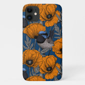 Mierkannen en oranje papaverbloemen Case-Mate iPhone case (Achterkant)