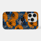 Mierkannen en oranje papaverbloemen iPhone hoesje (Achterkant horizontaal)