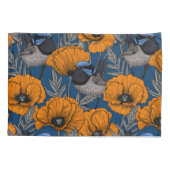 Mierkannen en oranje papaverbloemen kussensloop (Achterkant-Links)