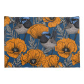 Mierkannen en oranje papaverbloemen kussensloop (Achterkant-Rechts)