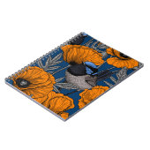 Mierkannen en oranje papaverbloemen notitieboek (Linkerzijde)