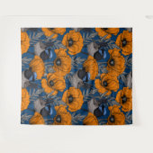 Mierkannen en oranje papaverbloemen wandkleed (Voorkant (horizontaal))