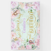 Mierkant, verbod op meisjes tweede verjaardag spandoek (Verticaal)