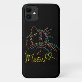 mierkleurig hoesje van katten (Achterkant)