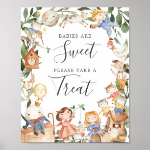 Miertalige Baby showers baby's zijn zoete gebarste Poster