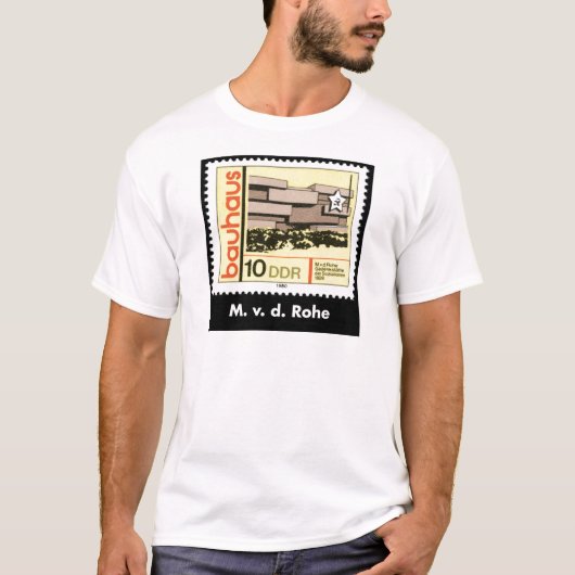 Mies van der Rohe DDR Stamp Tshirt (Voorkant)