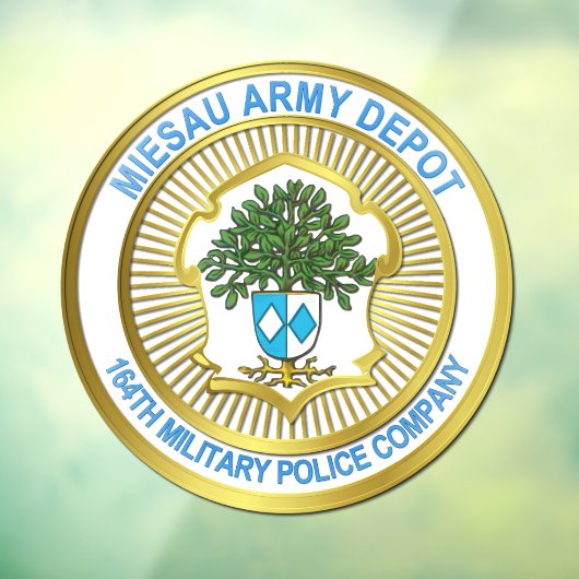 Miesau Coat of Arms Window Cling Raamsticker (Vel 3)