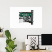 Mifflin Street Madison, Wisconsin Poster (Thuiskantoor)