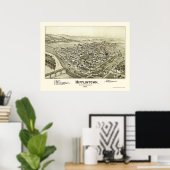 Mifflintown, PA Panoramic Map - 1895 Poster (Thuiskantoor)