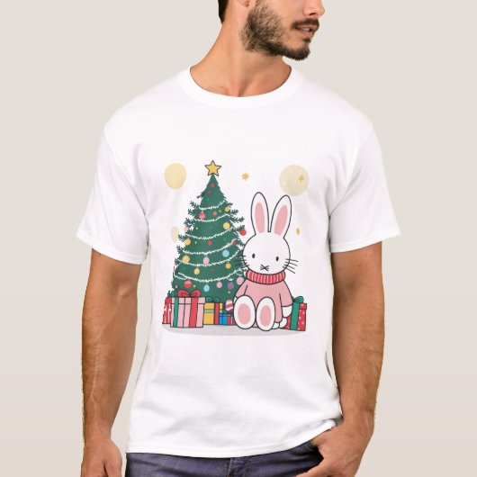 Miffy on Christmas Morning  T-shirt (Voorkant)