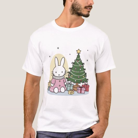 Miffy on Christmas Morning T-shirt (Voorkant)